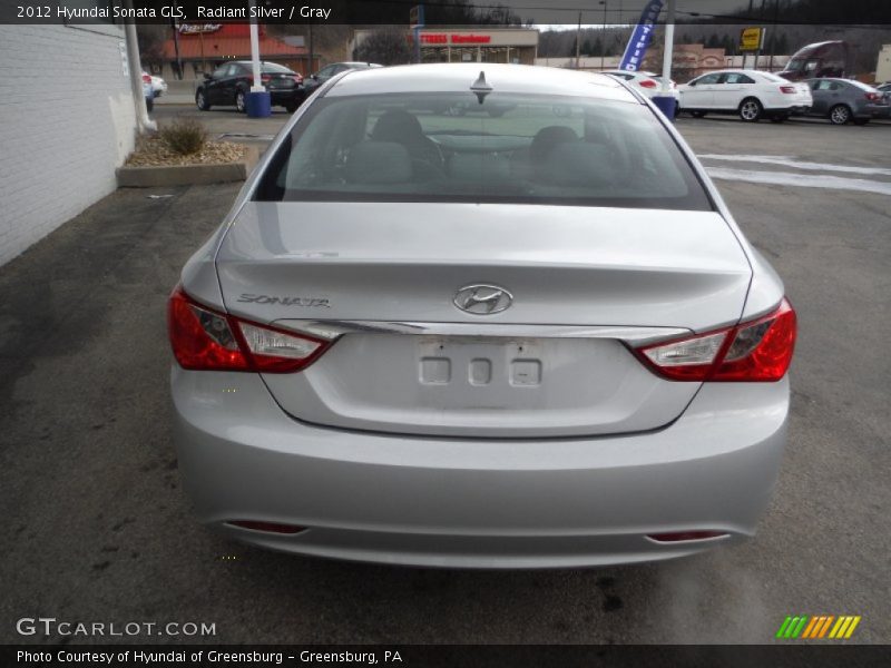 Radiant Silver / Gray 2012 Hyundai Sonata GLS
