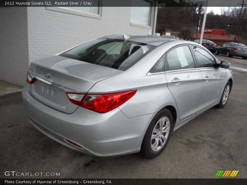 Radiant Silver / Gray 2012 Hyundai Sonata GLS