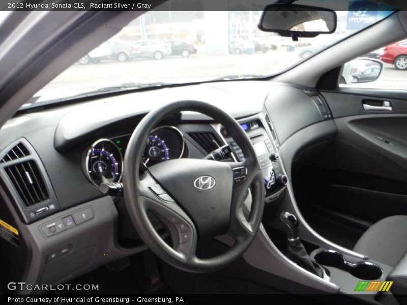 Radiant Silver / Gray 2012 Hyundai Sonata GLS