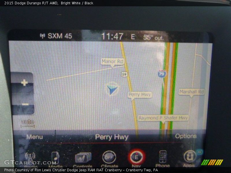 Bright White / Black 2015 Dodge Durango R/T AWD