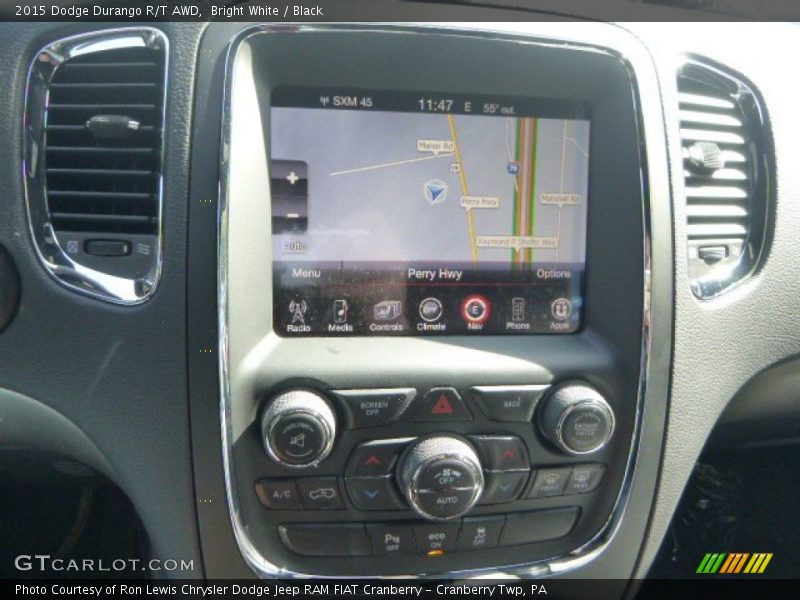 Bright White / Black 2015 Dodge Durango R/T AWD