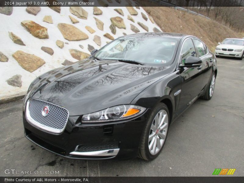 Ebony / Warm Charcoal 2014 Jaguar XF 3.0 AWD