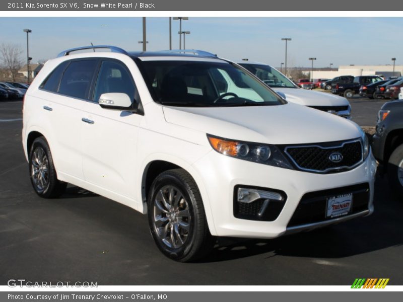 Snow White Pearl / Black 2011 Kia Sorento SX V6