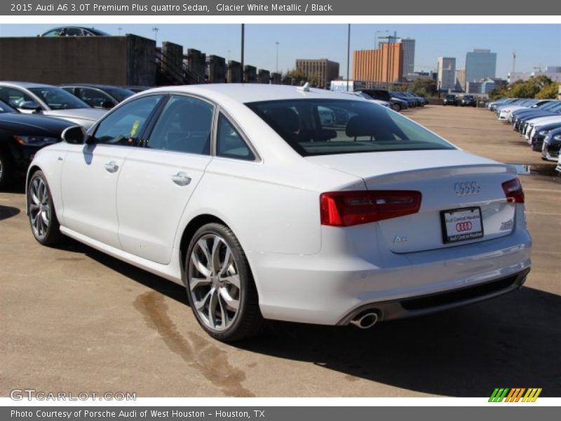 Glacier White Metallic / Black 2015 Audi A6 3.0T Premium Plus quattro Sedan