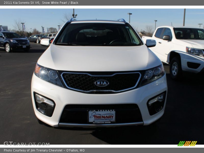 Snow White Pearl / Black 2011 Kia Sorento SX V6