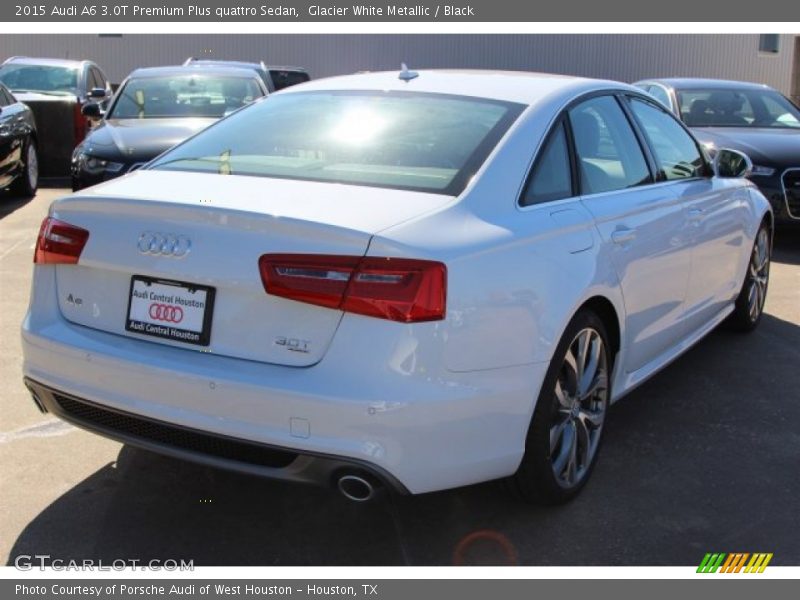 Glacier White Metallic / Black 2015 Audi A6 3.0T Premium Plus quattro Sedan