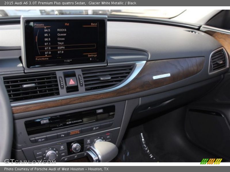 Glacier White Metallic / Black 2015 Audi A6 3.0T Premium Plus quattro Sedan