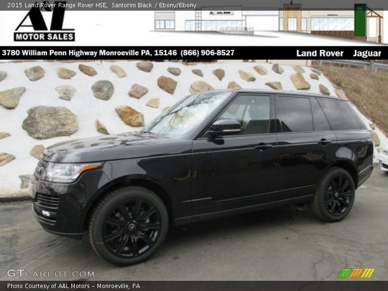 Santorini Black / Ebony/Ebony 2015 Land Rover Range Rover HSE