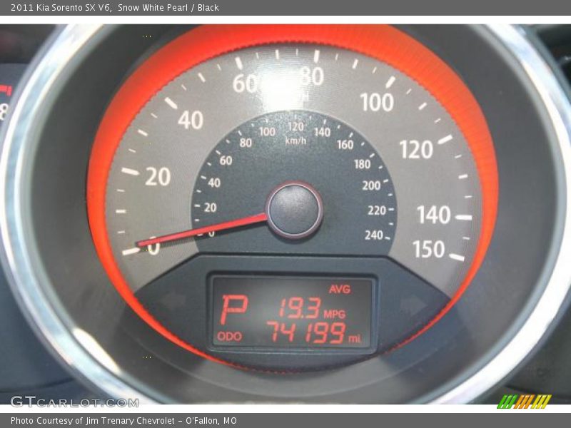 Snow White Pearl / Black 2011 Kia Sorento SX V6