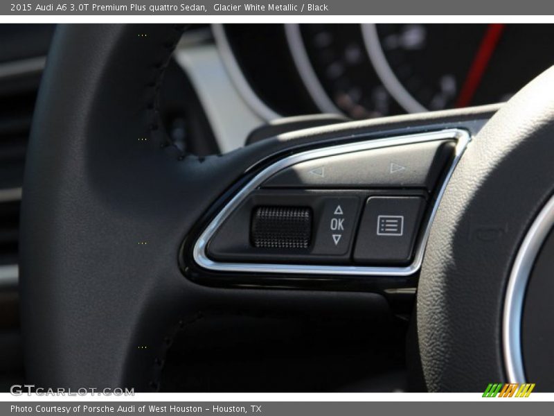 Glacier White Metallic / Black 2015 Audi A6 3.0T Premium Plus quattro Sedan
