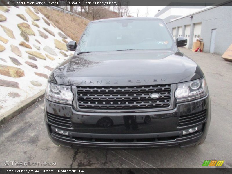 Santorini Black / Ebony/Ebony 2015 Land Rover Range Rover HSE