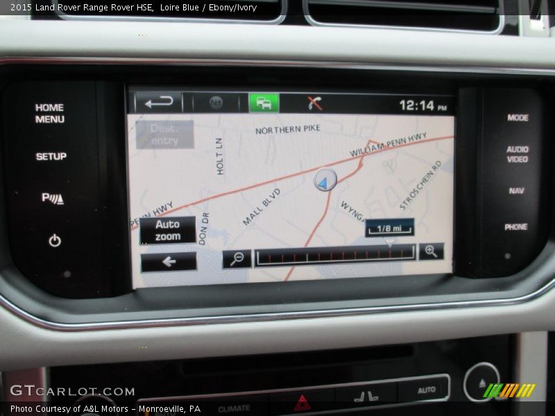 Navigation of 2015 Range Rover HSE