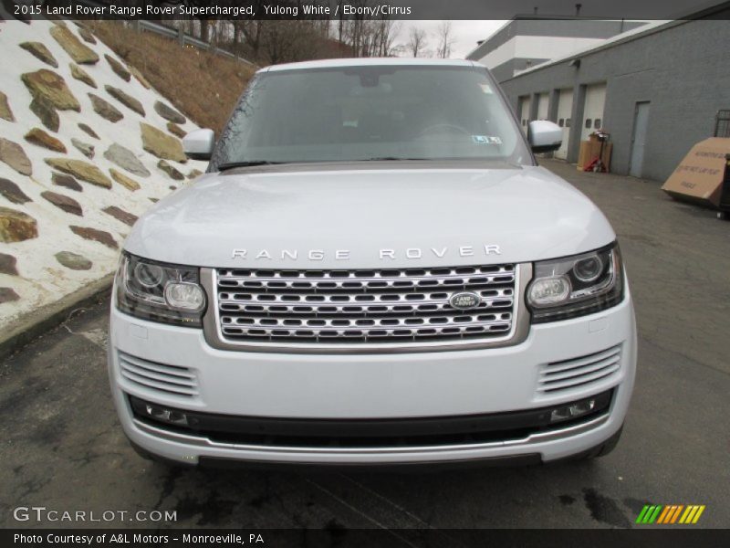 Yulong White / Ebony/Cirrus 2015 Land Rover Range Rover Supercharged