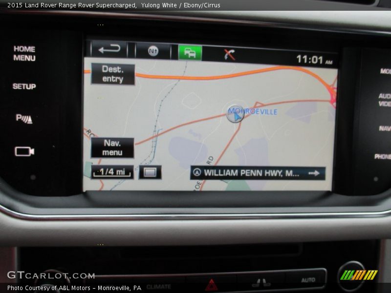 Navigation of 2015 Range Rover Supercharged