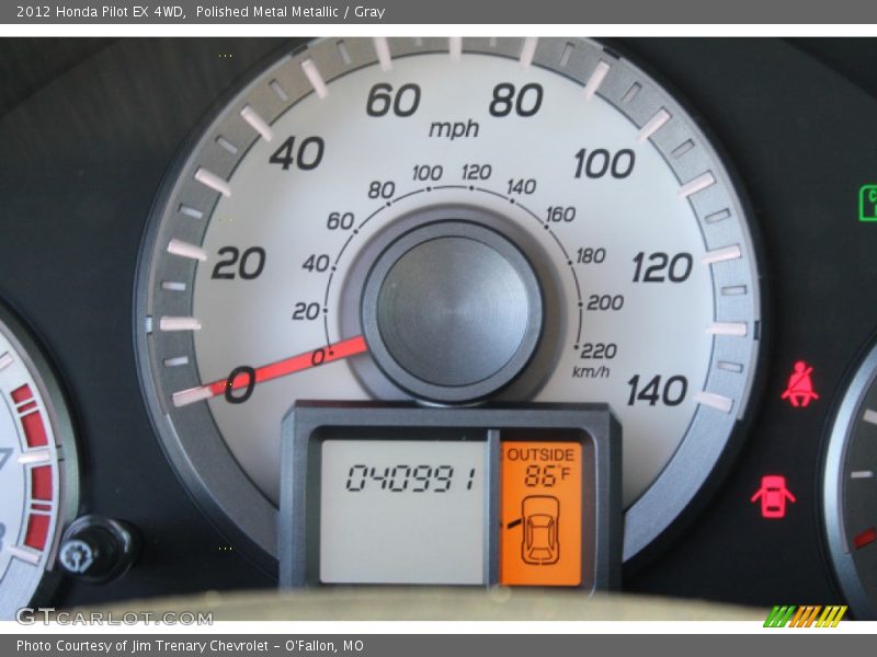 Polished Metal Metallic / Gray 2012 Honda Pilot EX 4WD