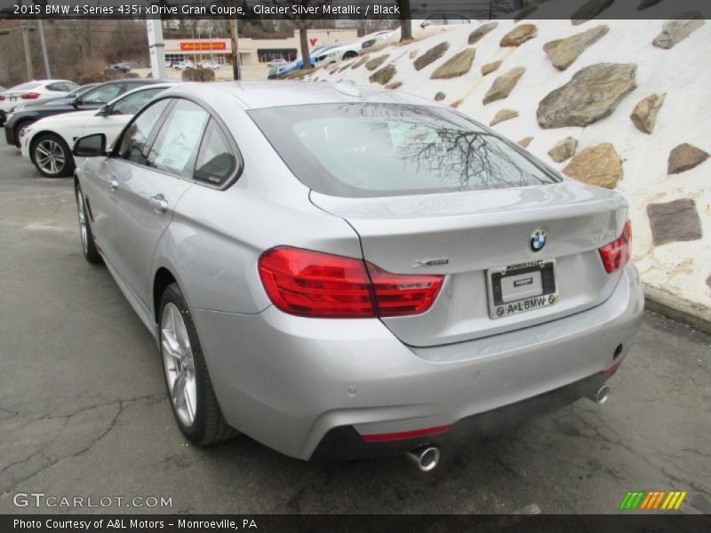 Glacier Silver Metallic / Black 2015 BMW 4 Series 435i xDrive Gran Coupe