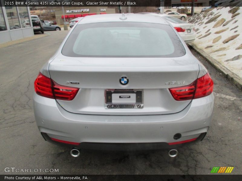 Glacier Silver Metallic / Black 2015 BMW 4 Series 435i xDrive Gran Coupe