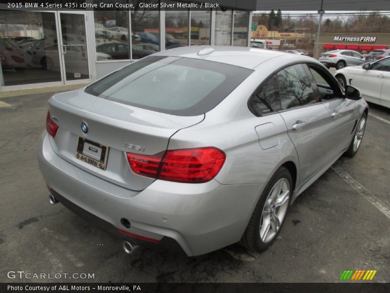 Glacier Silver Metallic / Black 2015 BMW 4 Series 435i xDrive Gran Coupe