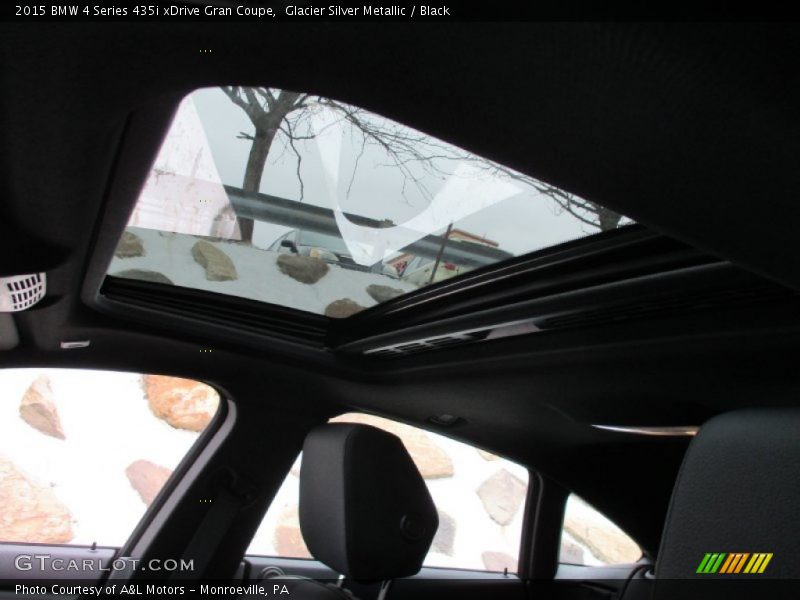 Glacier Silver Metallic / Black 2015 BMW 4 Series 435i xDrive Gran Coupe