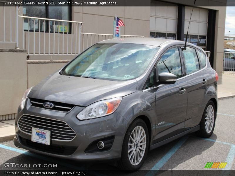 Sterling Gray / Medium Light Stone 2013 Ford C-Max Hybrid SEL