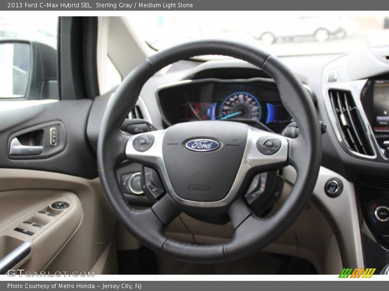Sterling Gray / Medium Light Stone 2013 Ford C-Max Hybrid SEL