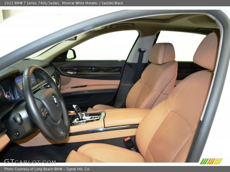 Front Seat of 2012 7 Series 740Li Sedan