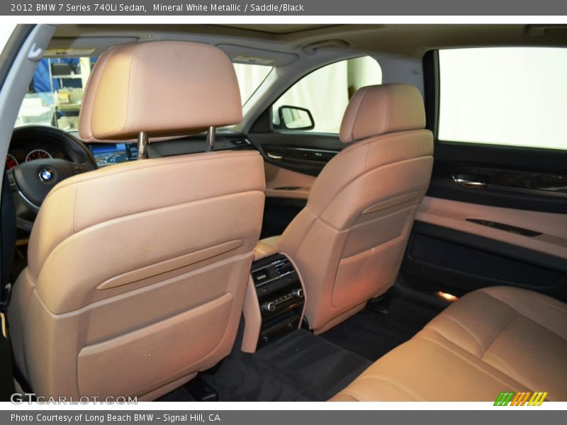 Mineral White Metallic / Saddle/Black 2012 BMW 7 Series 740Li Sedan