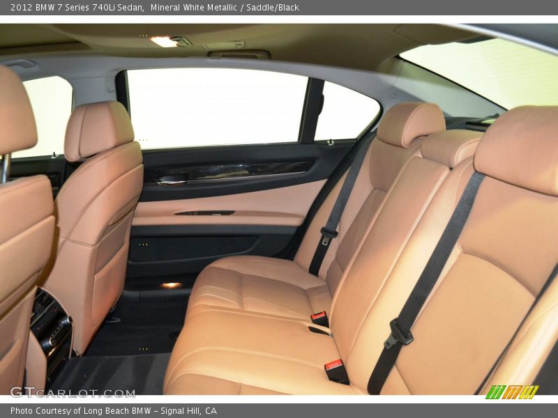 Rear Seat of 2012 7 Series 740Li Sedan