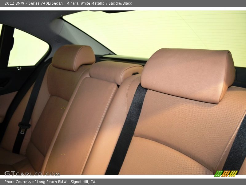 Mineral White Metallic / Saddle/Black 2012 BMW 7 Series 740Li Sedan