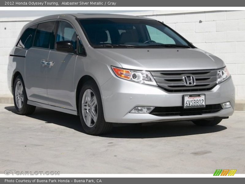 Alabaster Silver Metallic / Gray 2012 Honda Odyssey Touring