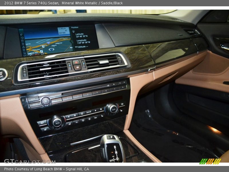 Mineral White Metallic / Saddle/Black 2012 BMW 7 Series 740Li Sedan