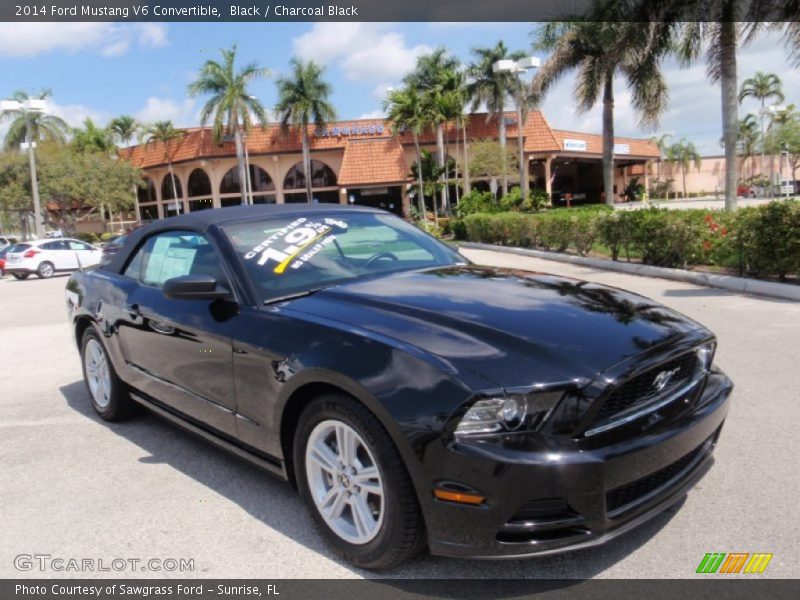 Black / Charcoal Black 2014 Ford Mustang V6 Convertible