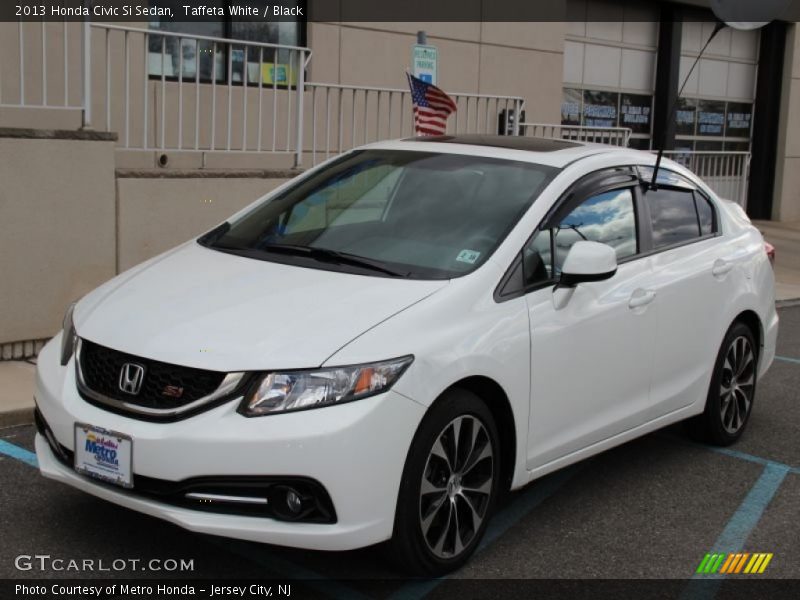 Taffeta White / Black 2013 Honda Civic Si Sedan