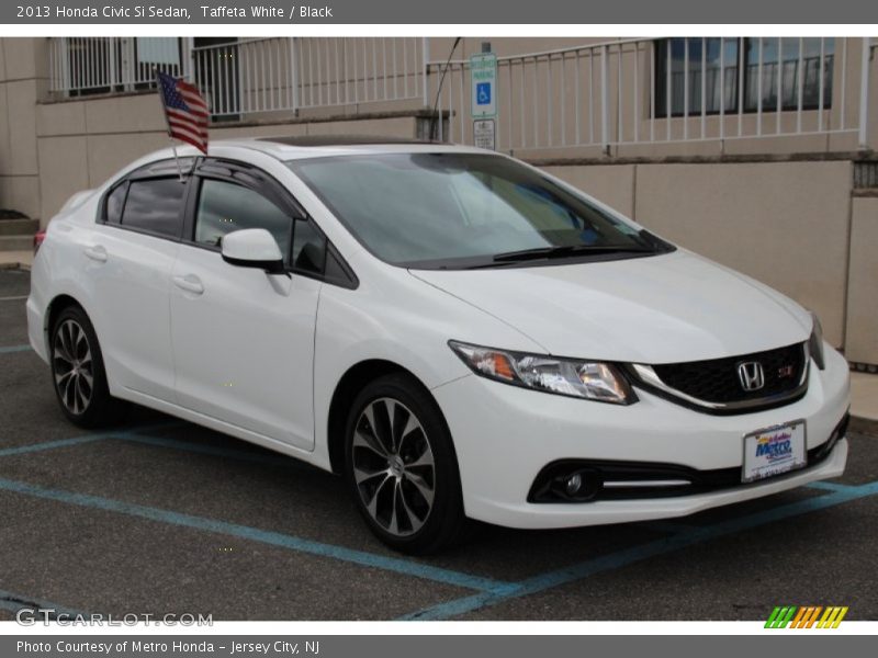 Taffeta White / Black 2013 Honda Civic Si Sedan
