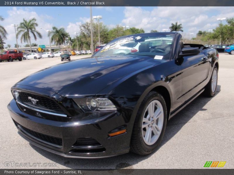 Black / Charcoal Black 2014 Ford Mustang V6 Convertible