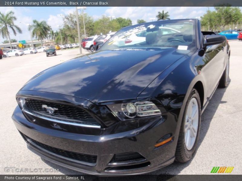 Black / Charcoal Black 2014 Ford Mustang V6 Convertible