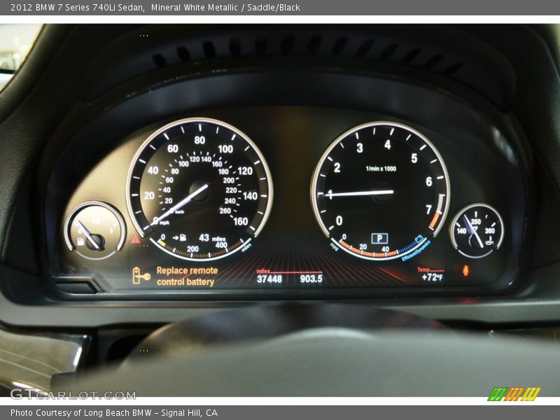  2012 7 Series 740Li Sedan 740Li Sedan Gauges