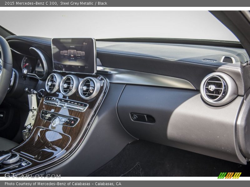 Steel Grey Metallic / Black 2015 Mercedes-Benz C 300