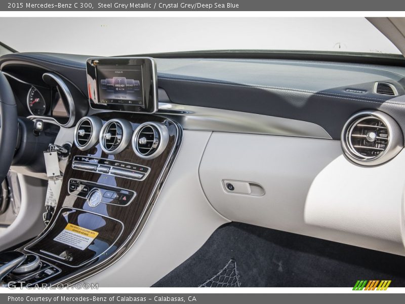 Steel Grey Metallic / Crystal Grey/Deep Sea Blue 2015 Mercedes-Benz C 300