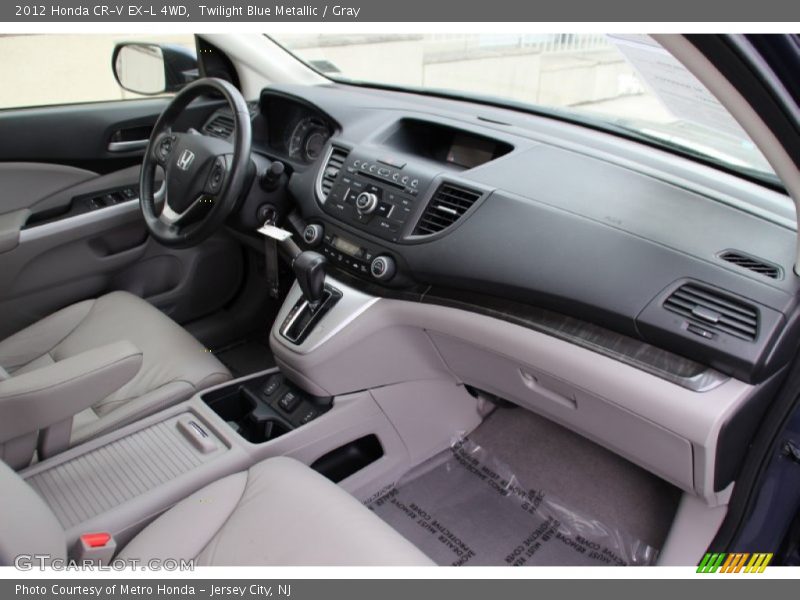 Twilight Blue Metallic / Gray 2012 Honda CR-V EX-L 4WD