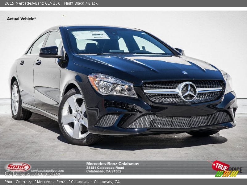 Night Black / Black 2015 Mercedes-Benz CLA 250