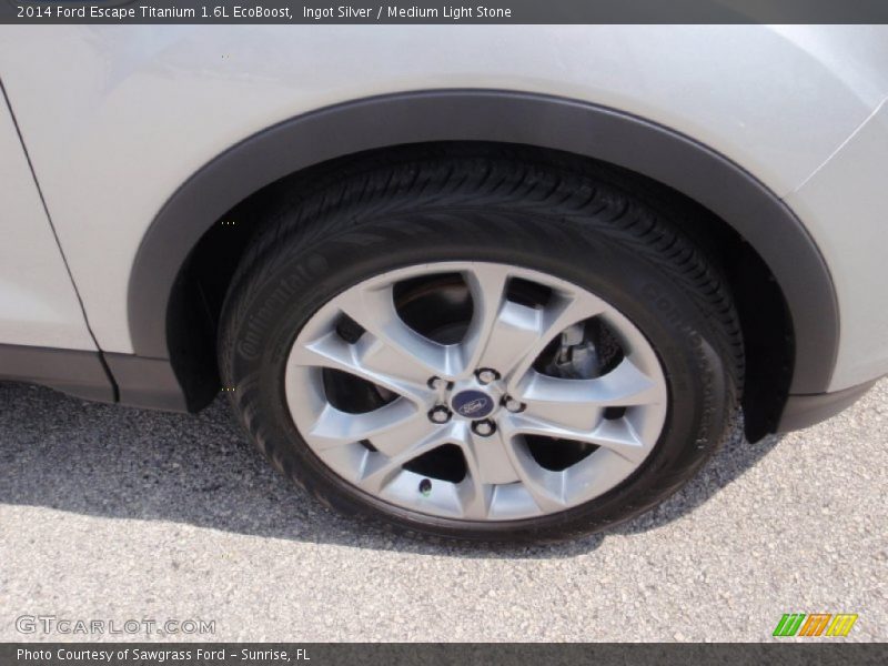 Ingot Silver / Medium Light Stone 2014 Ford Escape Titanium 1.6L EcoBoost