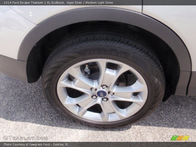 Ingot Silver / Medium Light Stone 2014 Ford Escape Titanium 1.6L EcoBoost