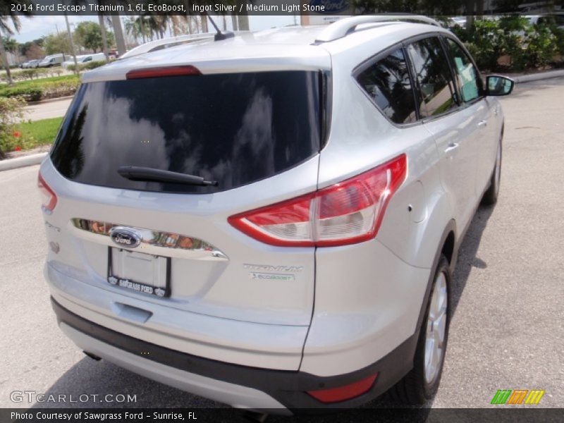 Ingot Silver / Medium Light Stone 2014 Ford Escape Titanium 1.6L EcoBoost