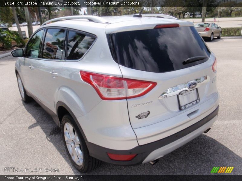 Ingot Silver / Medium Light Stone 2014 Ford Escape Titanium 1.6L EcoBoost