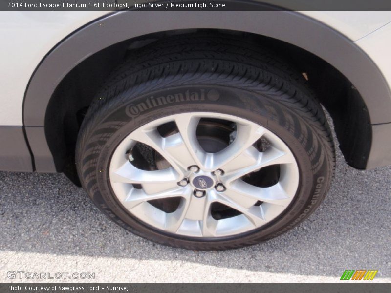 Ingot Silver / Medium Light Stone 2014 Ford Escape Titanium 1.6L EcoBoost