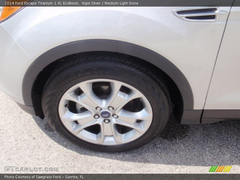 Ingot Silver / Medium Light Stone 2014 Ford Escape Titanium 1.6L EcoBoost
