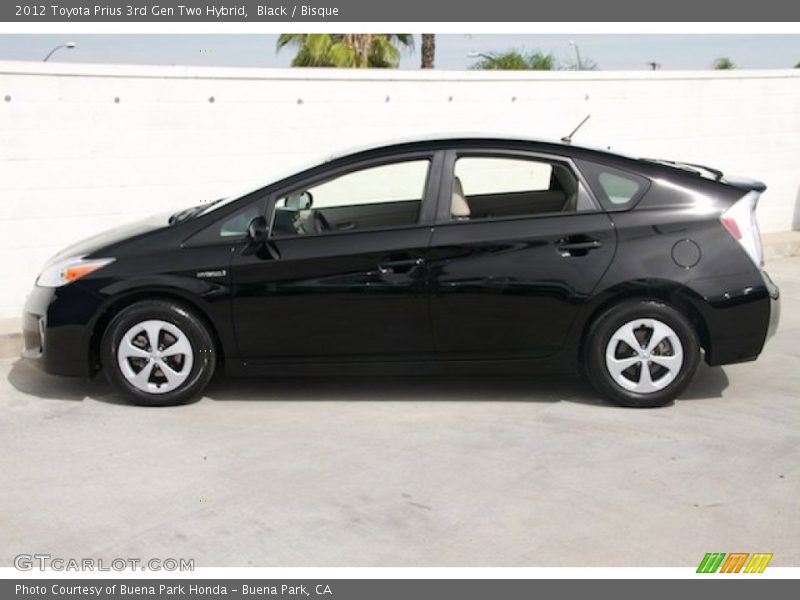 Black / Bisque 2012 Toyota Prius 3rd Gen Two Hybrid