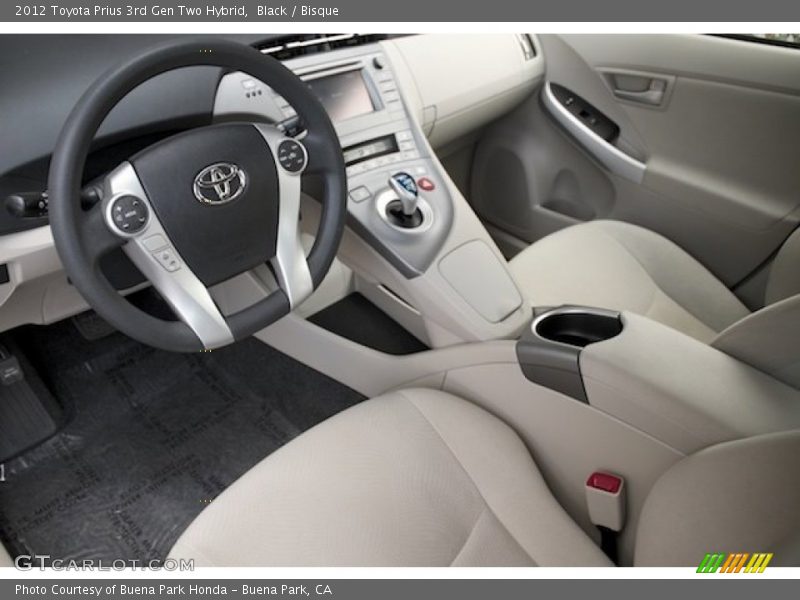 Black / Bisque 2012 Toyota Prius 3rd Gen Two Hybrid