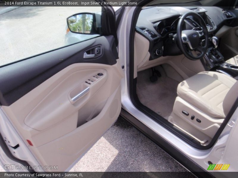 Ingot Silver / Medium Light Stone 2014 Ford Escape Titanium 1.6L EcoBoost